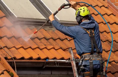 Démoussage et hydrofuge de toiture aux Hogues